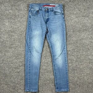 Restricted To All Mens Jeans 32x32 Blue Denim Comfort Stretch Slim Fit Low Rise